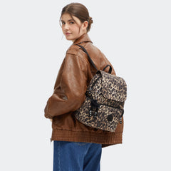 City Zip Small Printed Backpack