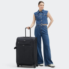 Youri Spin Large Printed 4 Wheeled Rolling Luggage