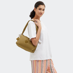 Eleni Medium Smooth Satin Shoulder Bag
