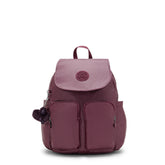 City Pocket Small Metallic Backpack