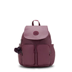 City Pocket Small Metallic Backpack